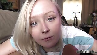 PETITE Blond TEEN GETS FUCKED BY HER FATHER! - Featuring: Natalia Queen