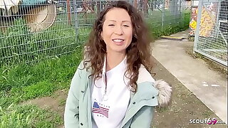GERMAN SCOUT - ANAL DEFLORATION SEX FOR CURLY HAIR Teenager JULIA BACH AT PICKUP Audition