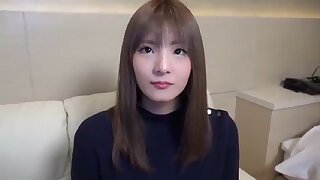 You can see a adorable tall slender Japanese beauty's first internal cumshot POV sex with a blowjob uncensored